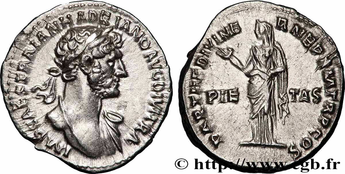 HADRIAN Denier AU