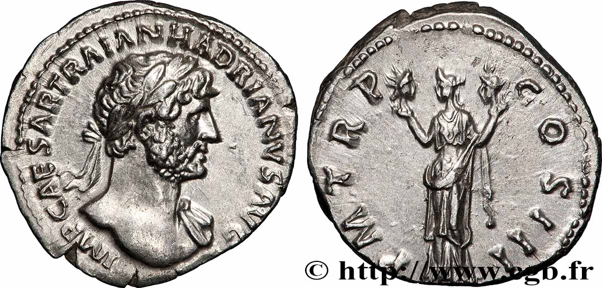HADRIAN Denier MS/AU