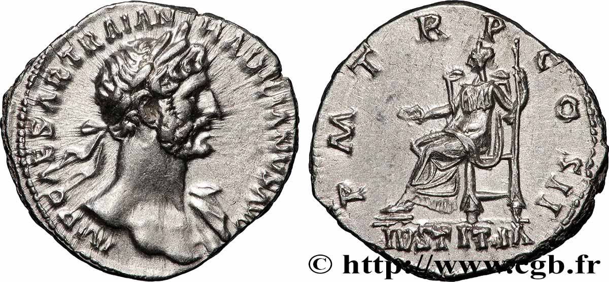 HADRIAN Denier AU