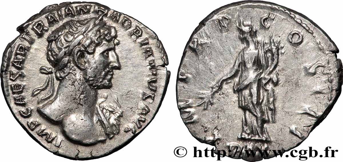 HADRIAN Denier AU