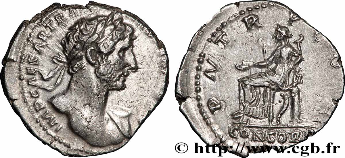 HADRIAN Denier AU