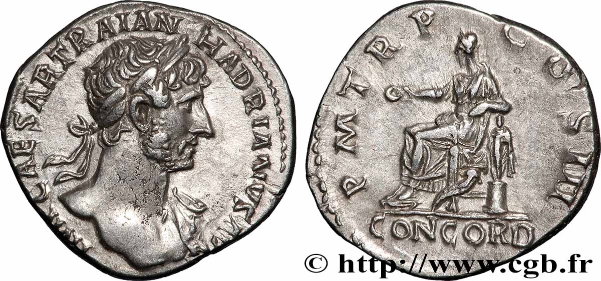 HADRIAN Denier AU