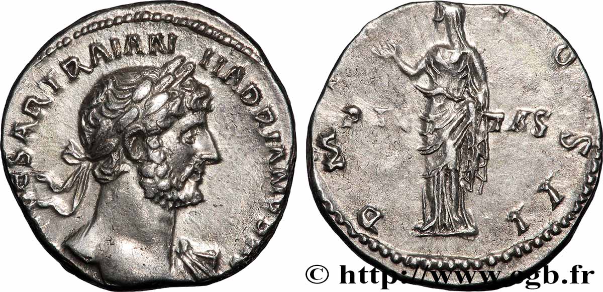 HADRIAN Denier AU