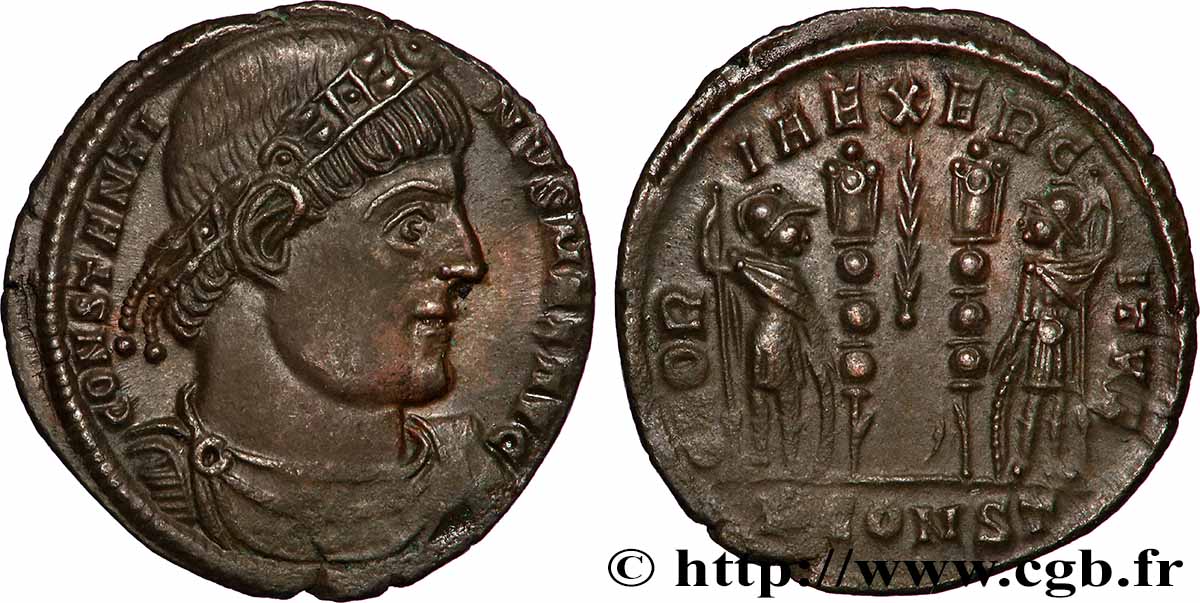 CONSTANTINE I THE GREAT Centenionalis ou nummus AU