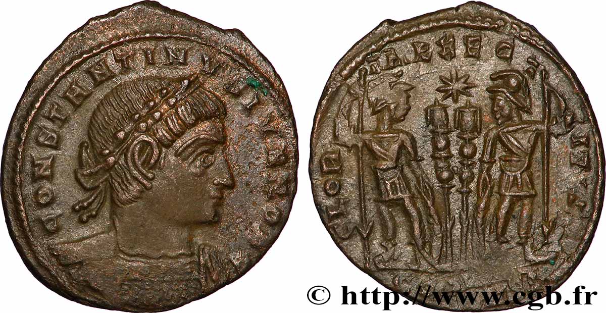 CONSTANTINE II Centenionalis ou nummus AU
