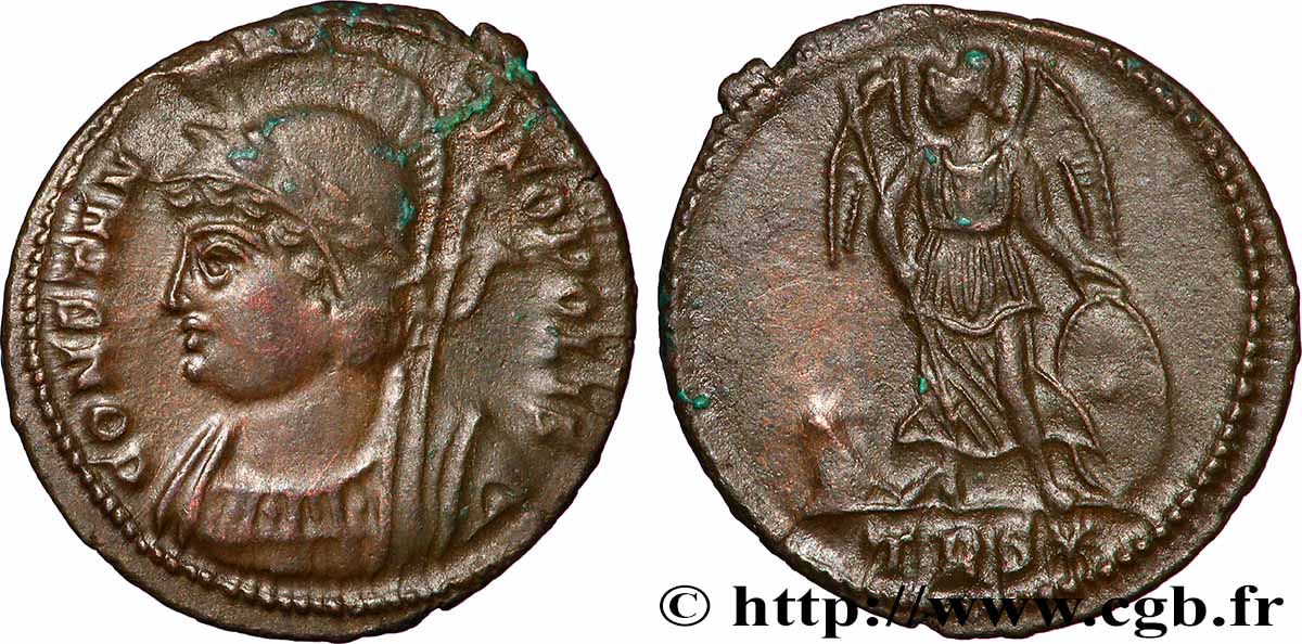 CONSTANTINOPLE Centenionalis ou nummus TTB+