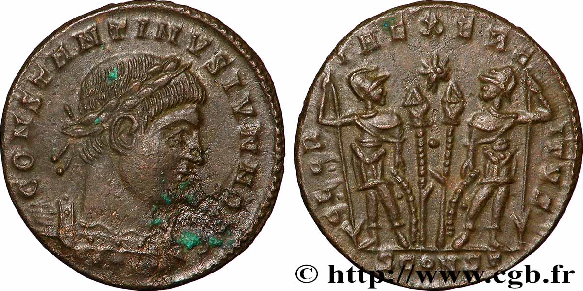 CONSTANTINE II Centenionalis ou nummus AU