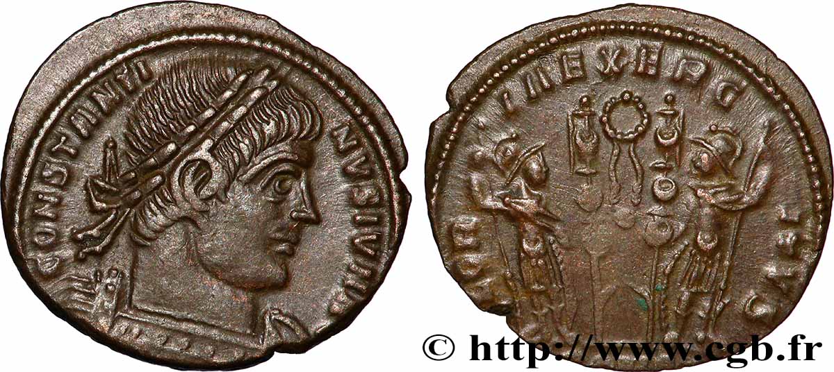 CONSTANTINE II Centenionalis ou nummus AU