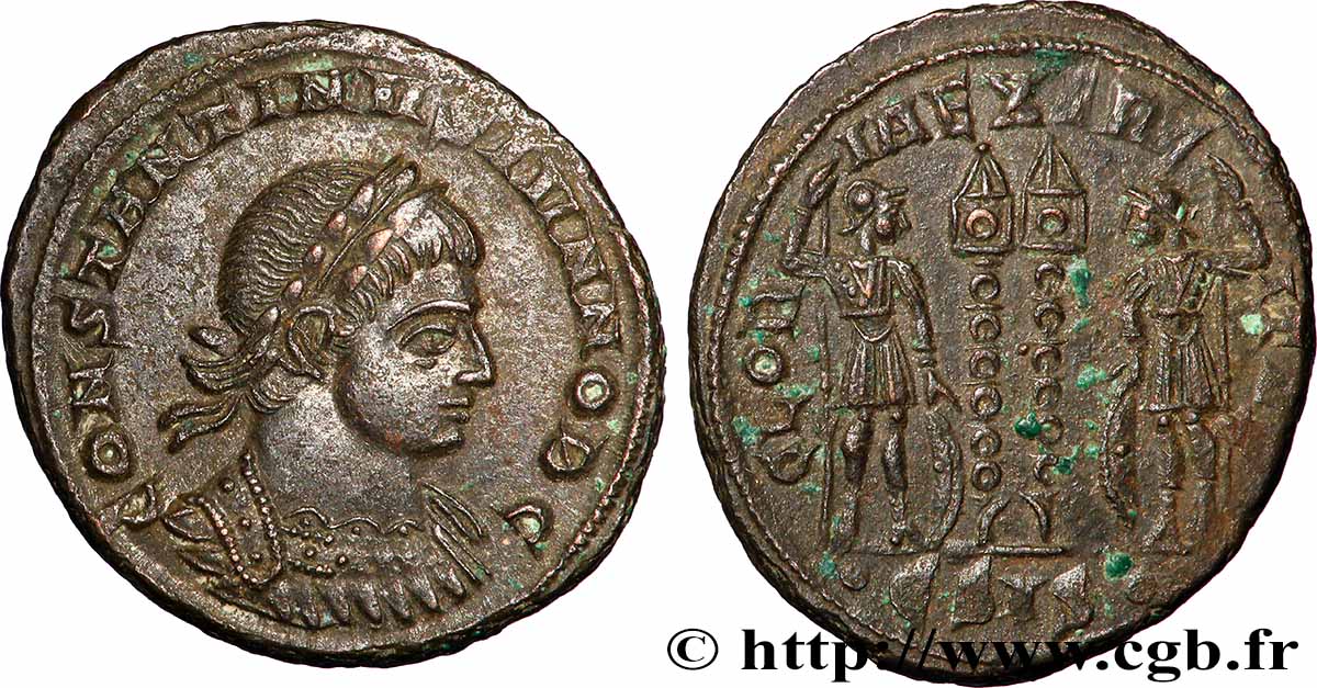 CONSTANTINE II Centenionalis ou nummus AU