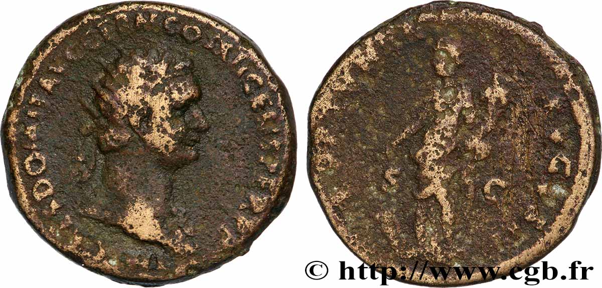 DOMITIANUS Dupondius VF/VF