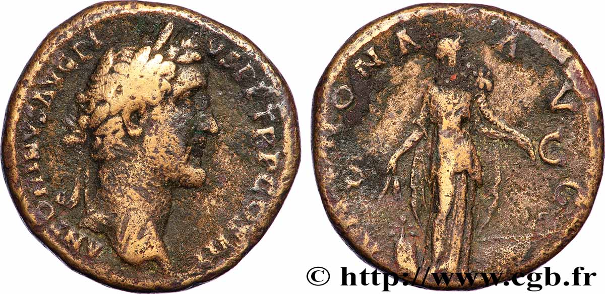 ANTONINUS PIUS Sesterce VF