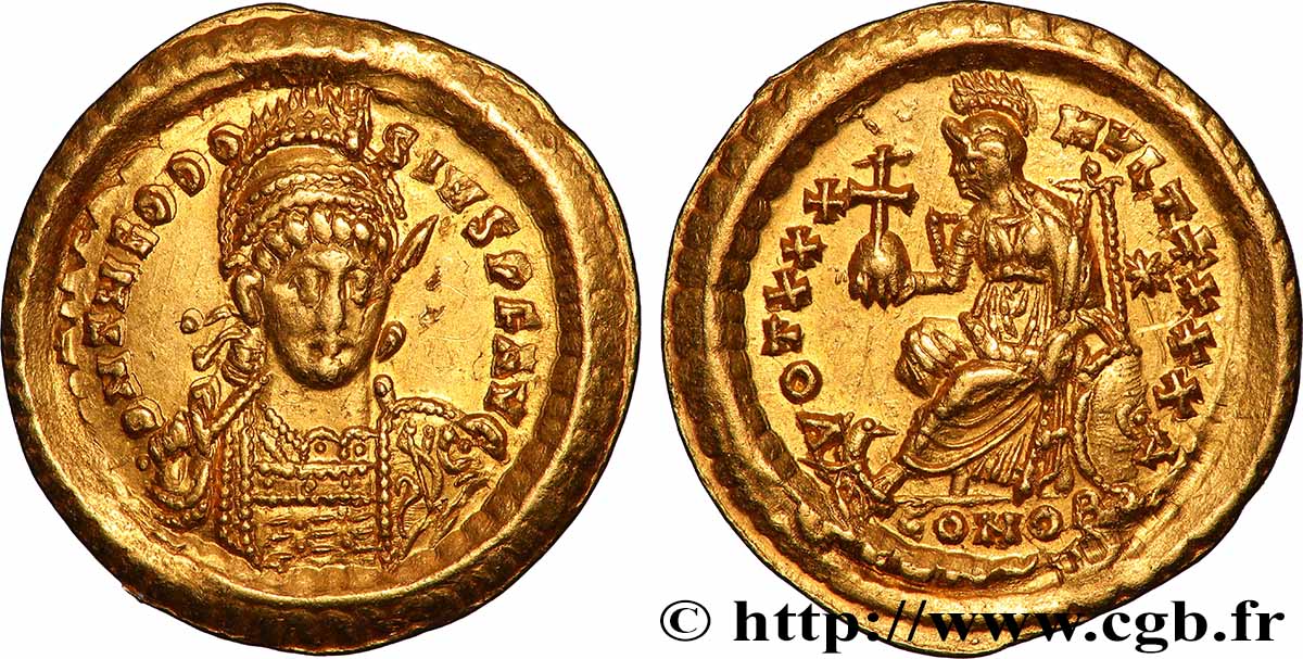 THEODOSIUS II Solidus AU