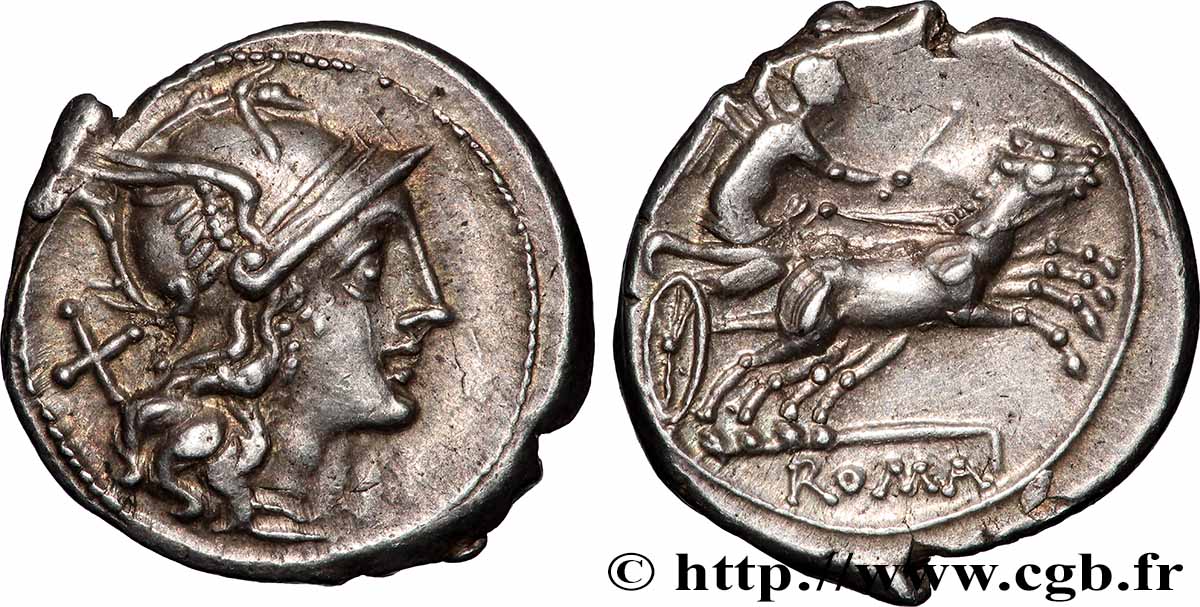 ROMAN REPUBLIC - ANONYMOUS Denier AU/AU