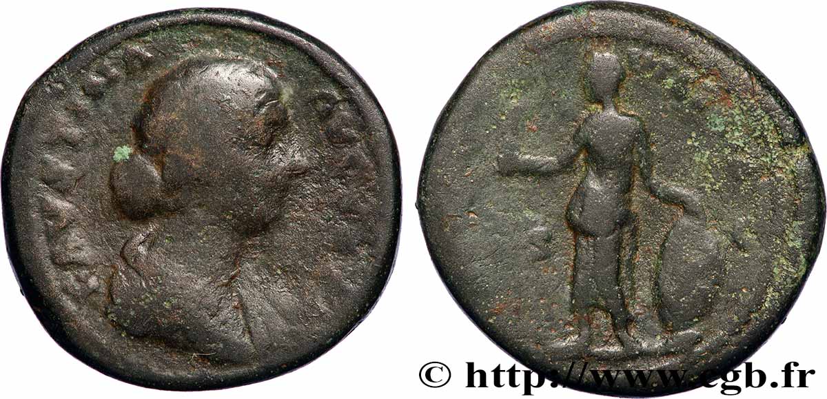 FAUSTINA DAUGHTER Sesterce VF