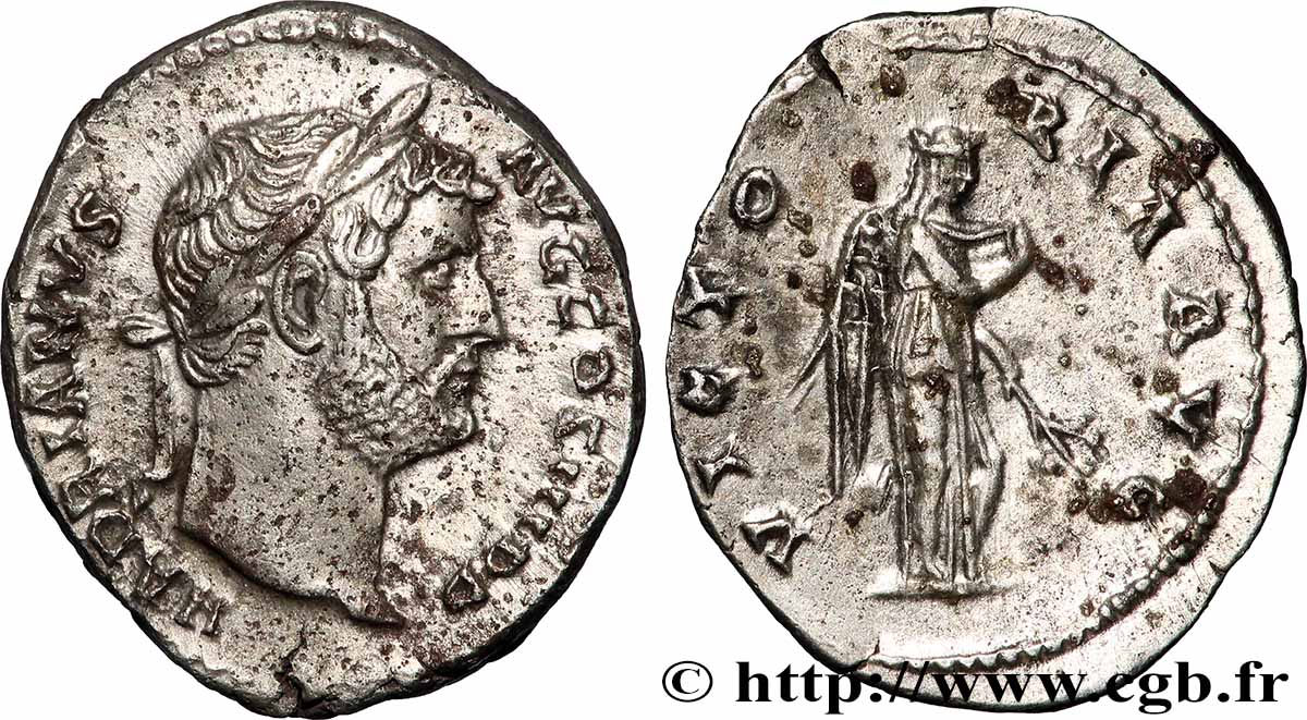 HADRIAN Denier AU