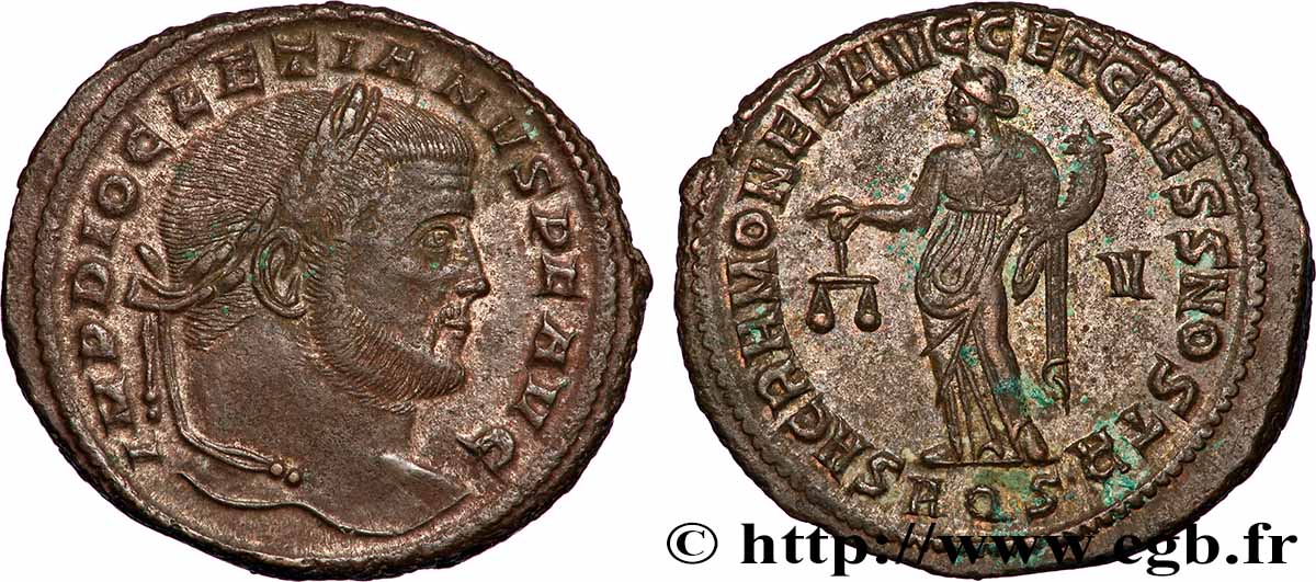 DIOCLETIAN Follis ou nummus AU