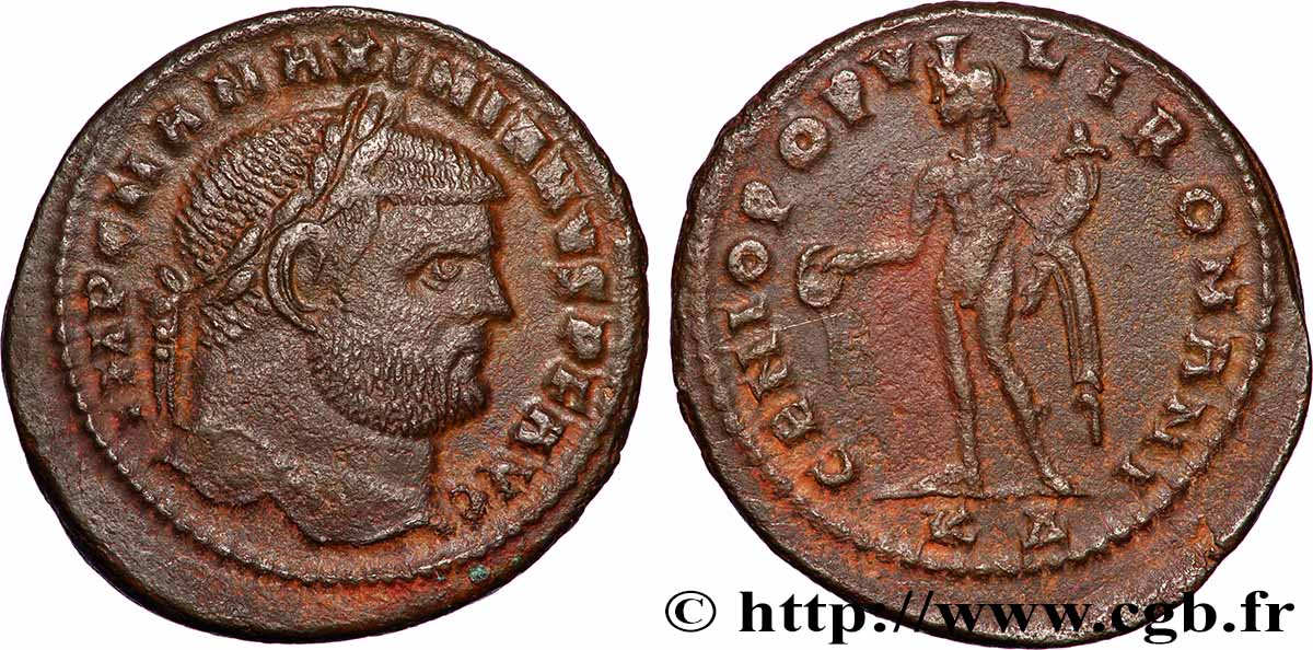 MAXIMIANUS HERCULIUS Follis ou nummus AU/XF