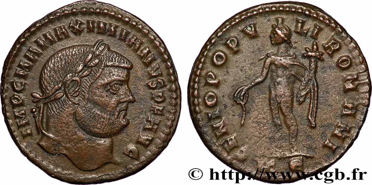 GALERIUS Follis ou nummus AU/XF