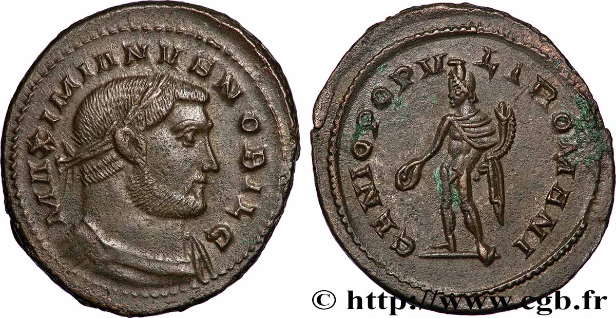 GALERIUS Follis ou nummus AU