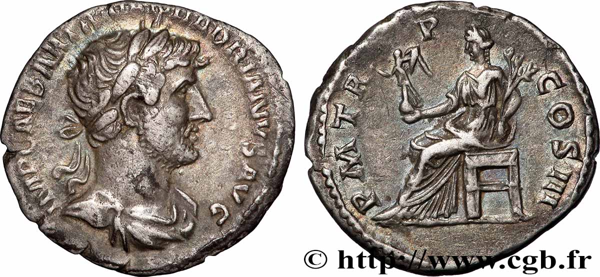 HADRIAN Denier AU