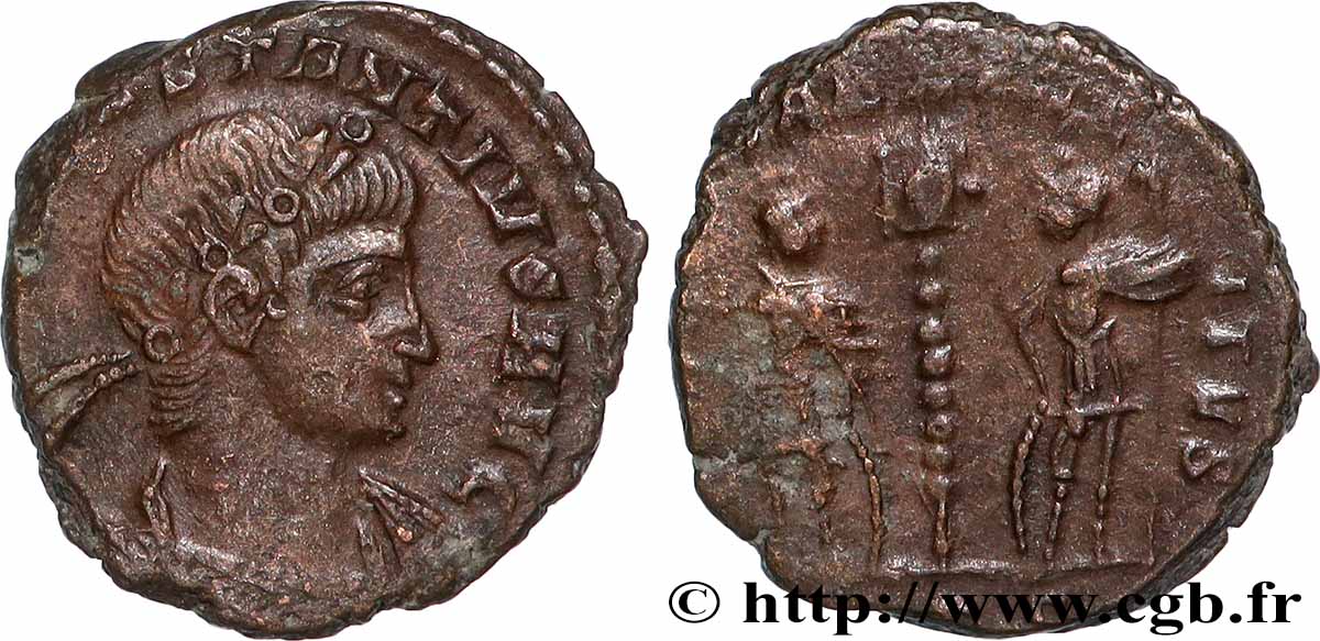 CONSTANCE II Centenionalis ou nummus TTB