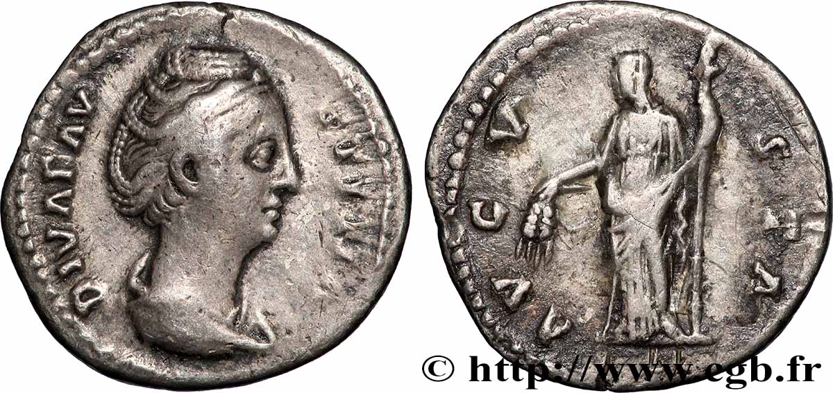 FAUSTINA MAJOR Denier XF