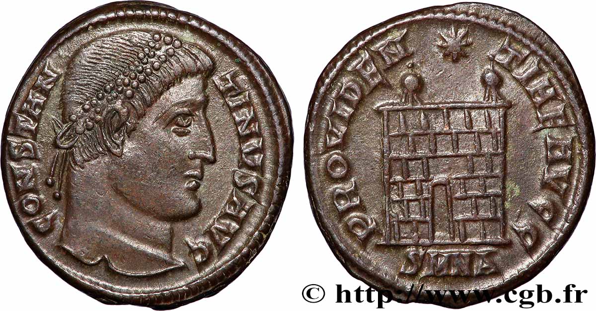 CONSTANTINE I THE GREAT Centenionalis ou nummus AU