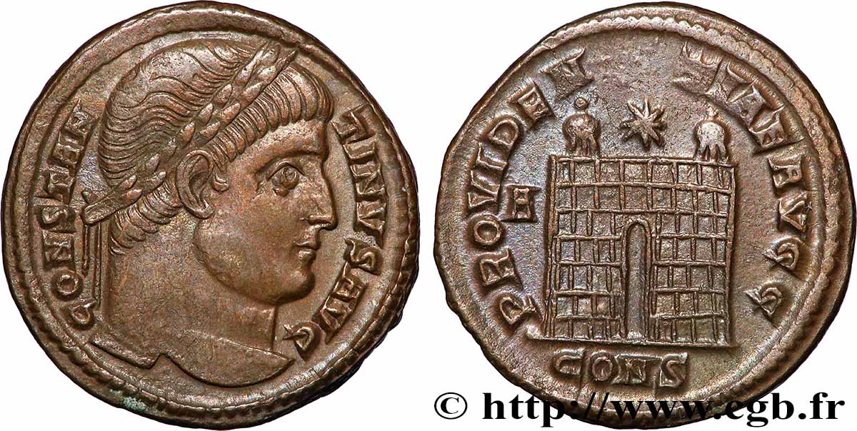 CONSTANTINE I THE GREAT Centenionalis ou nummus AU