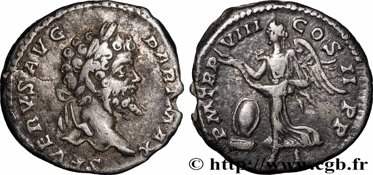 SEPTIMIUS SEVERUS Denier AU/XF