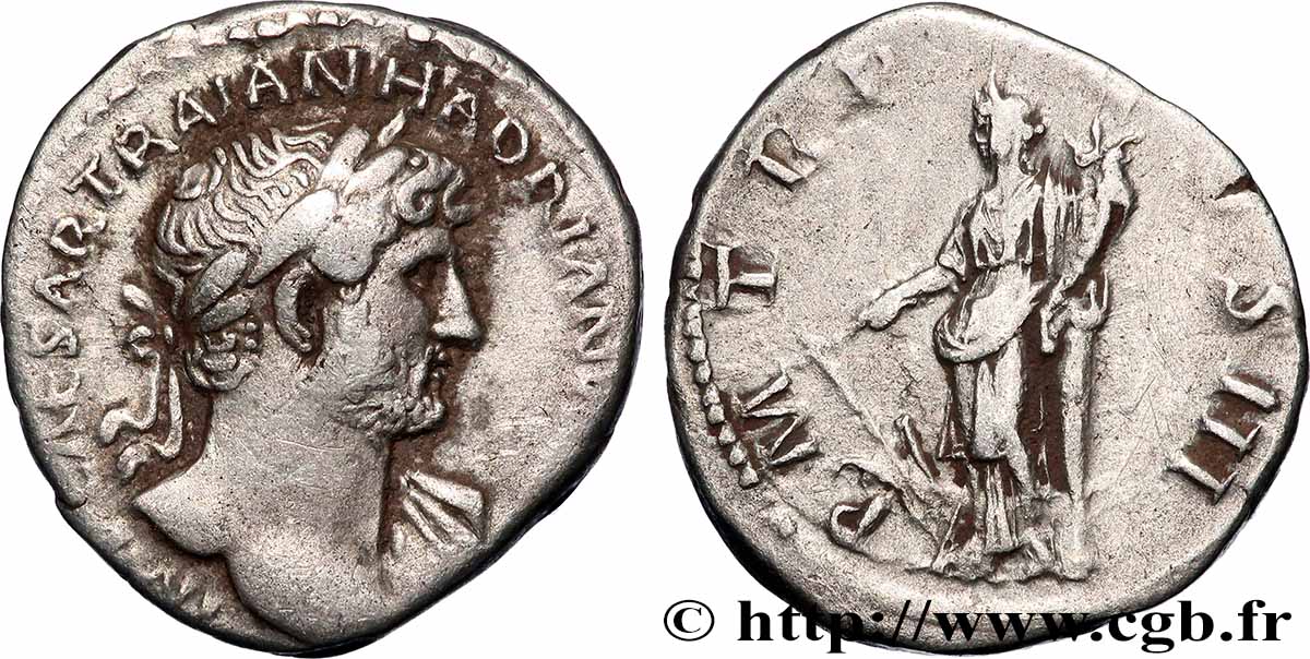 HADRIAN Denier AU