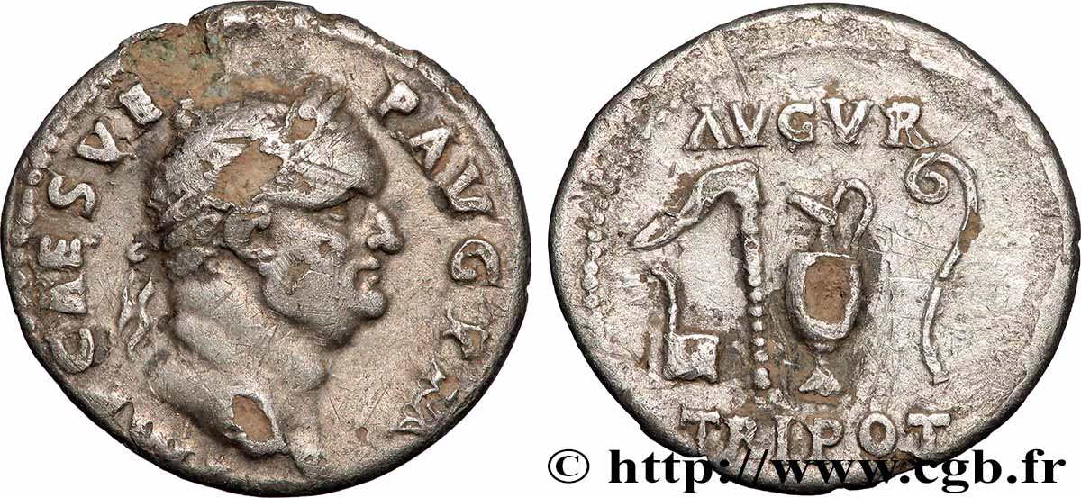 VESPASIAN Denier XF