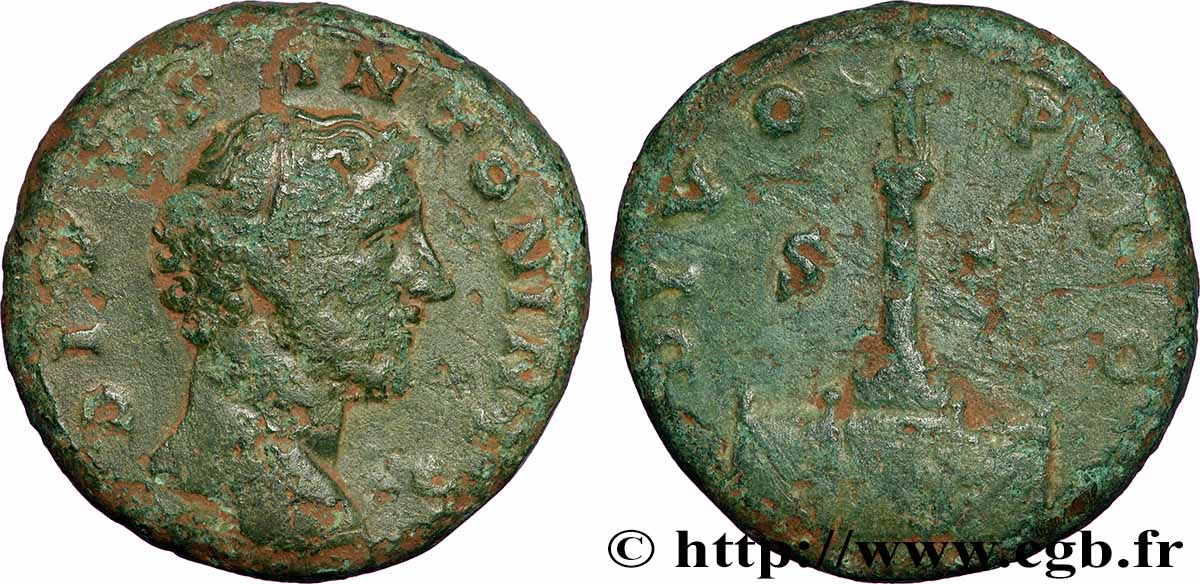 DIVUS ANTONINUS PIUS Sesterce VF