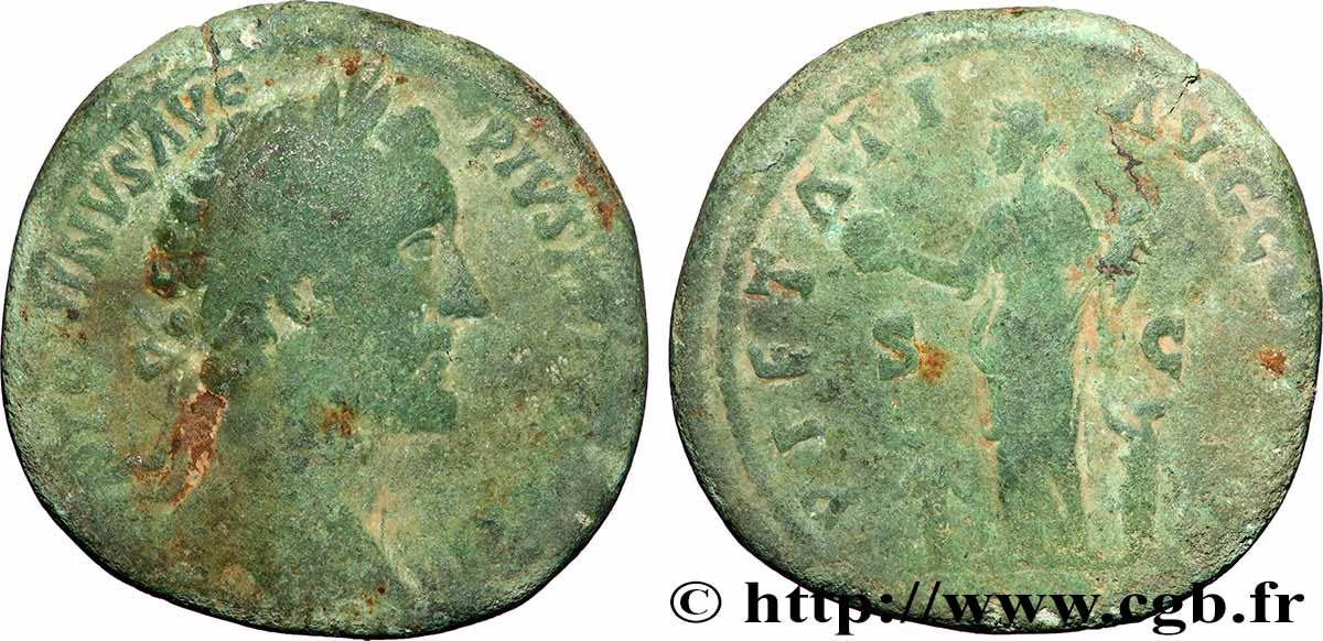 ANTONINUS PIUS Sesterce VF