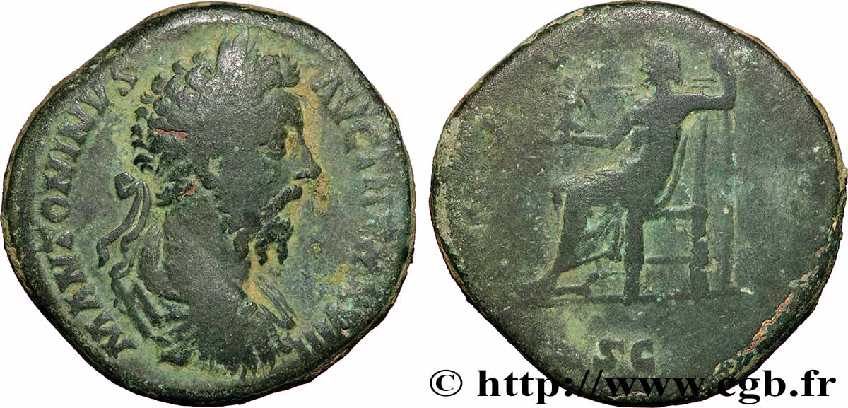 MARCUS AURELIUS Sesterce VF/VF