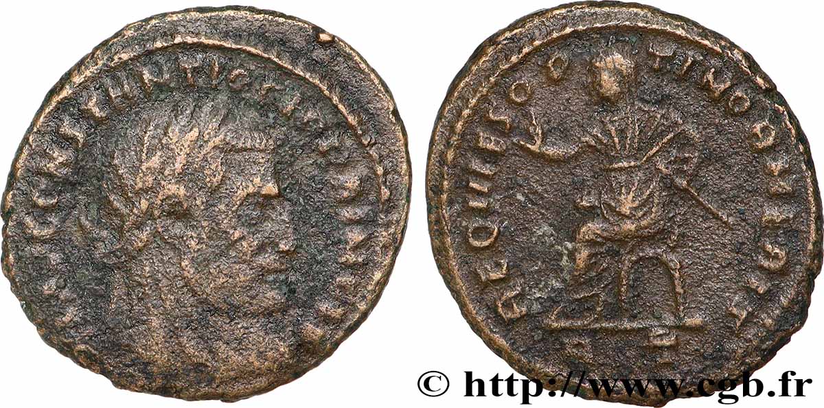 CONSTANTIUS I Follis ou nummus VF/XF