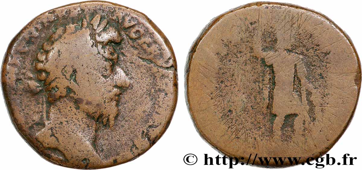 MARCUS AURELIUS Sesterce VF/VF