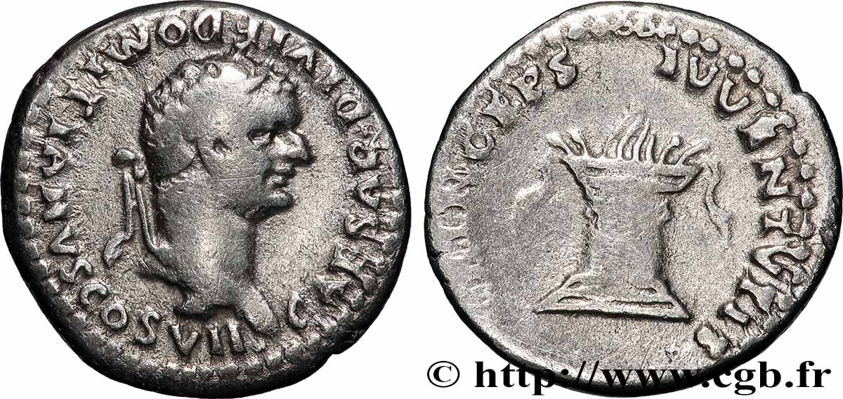 DOMITIANUS Denier XF