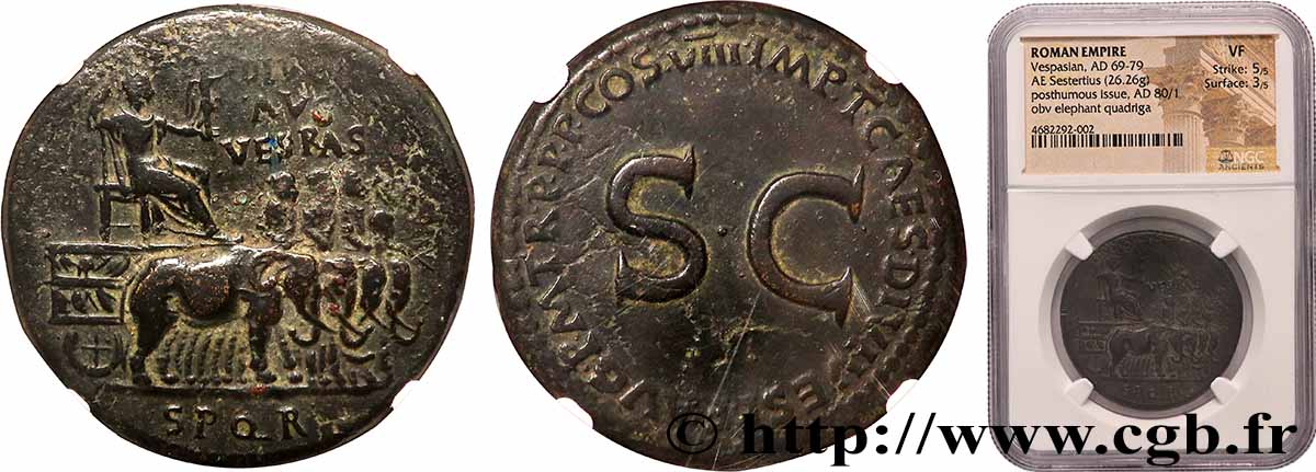 TITUS Sesterce XF