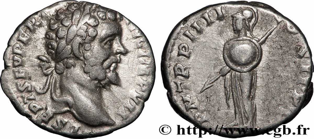 SEPTIMIUS SEVERUS Denier AU/XF