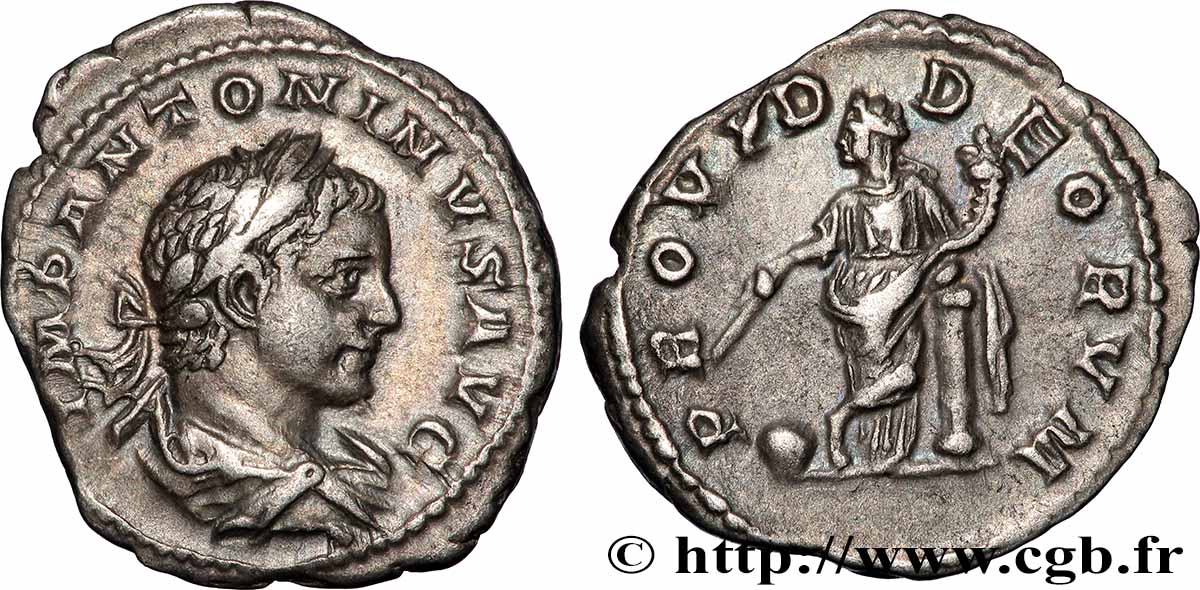 ELAGABALUS Denier AU
