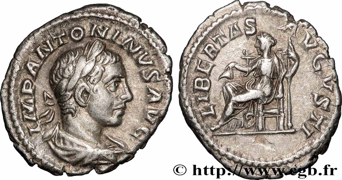 ELAGABALUS Denier AU