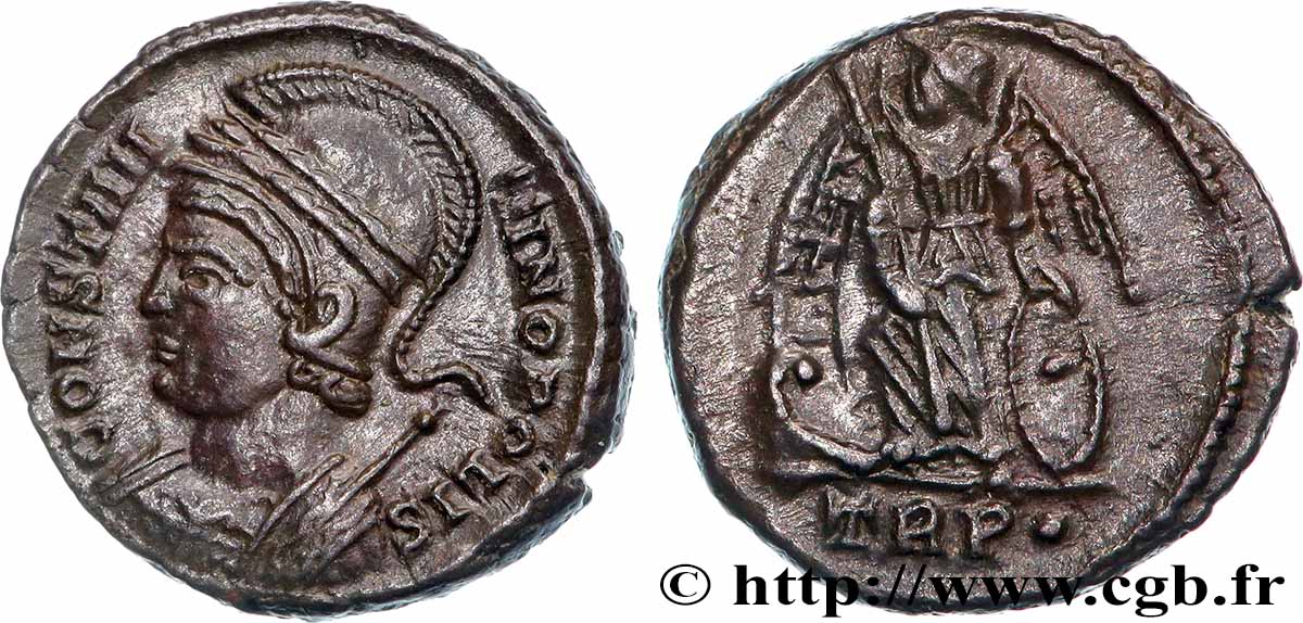 CONSTANTINOPOLI Centenionalis ou nummus q.SPL