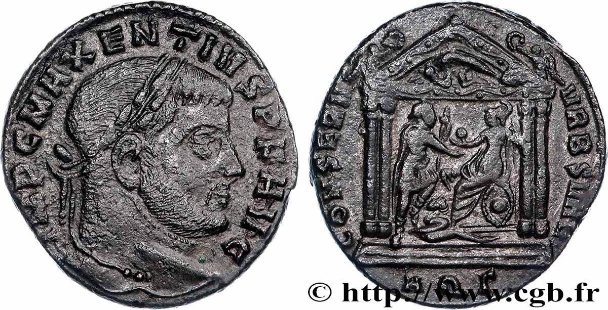 MASSENZIO Follis ou nummus BB/q.SPL
