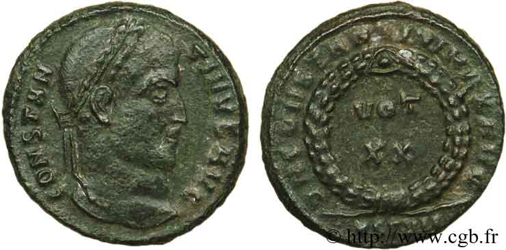 CONSTANTIN Ier LE GRAND Centenionalis ou nummus TTB