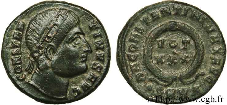 CONSTANTIN Ier LE GRAND Centenionalis ou nummus SUP/TTB+