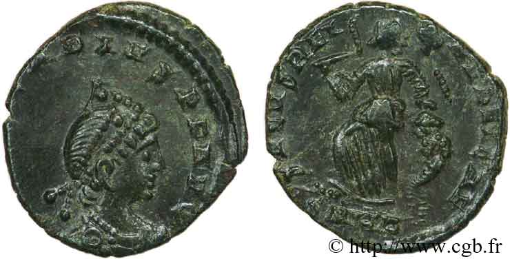 ARCADIUS Nummus, (PBQ, Æ 4) SUP