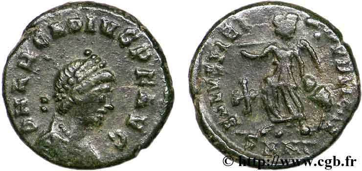 ARCADIUS Nummus, (PBQ, Æ 4) SUP