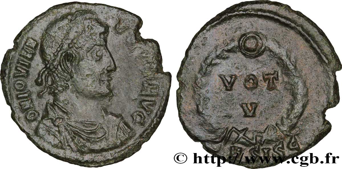 JOVIEN Maiorina ou nummus, (PB, Æ 3) TTB