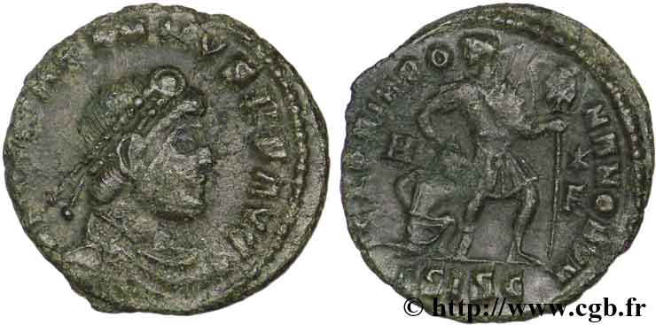 GRATIEN Nummus, (PB, Æ 3) TTB