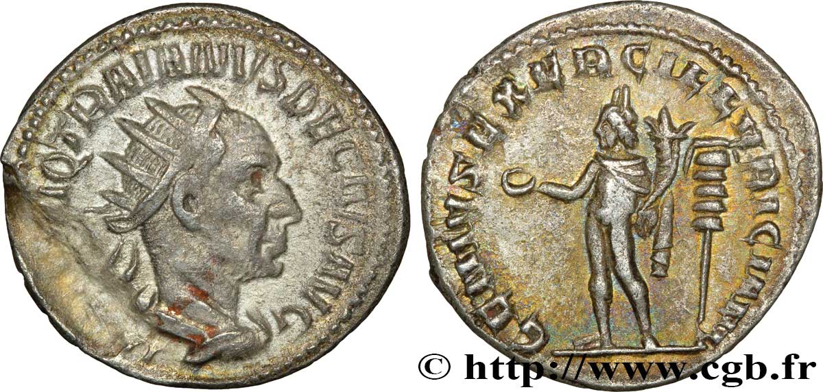 TRAJAN DECIUS Antoninien XF